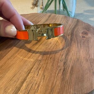 Fashion Gold and Orange Women's Bracelet